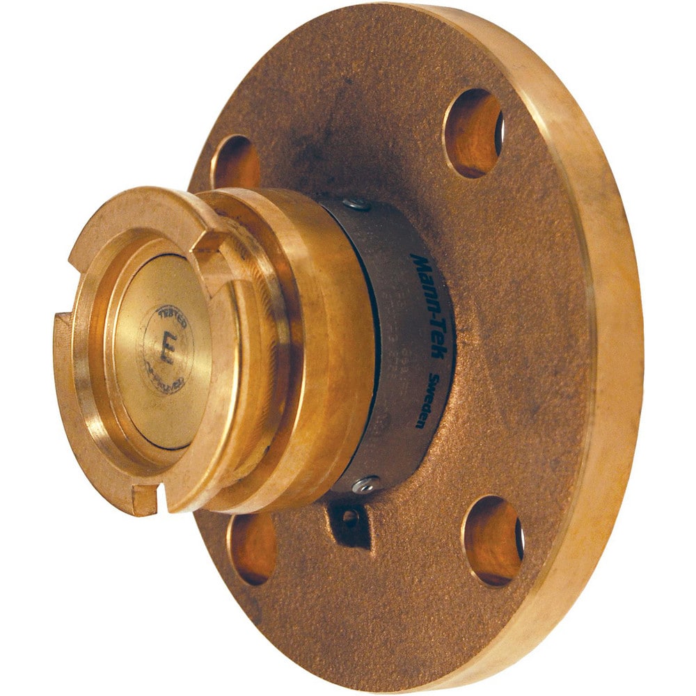 Reusable Hose Fittings; Type: Adapter; Thread Size: 2 in; Material: Brass; Thread Standard: Non-Threaded; Connection Type: Flanged