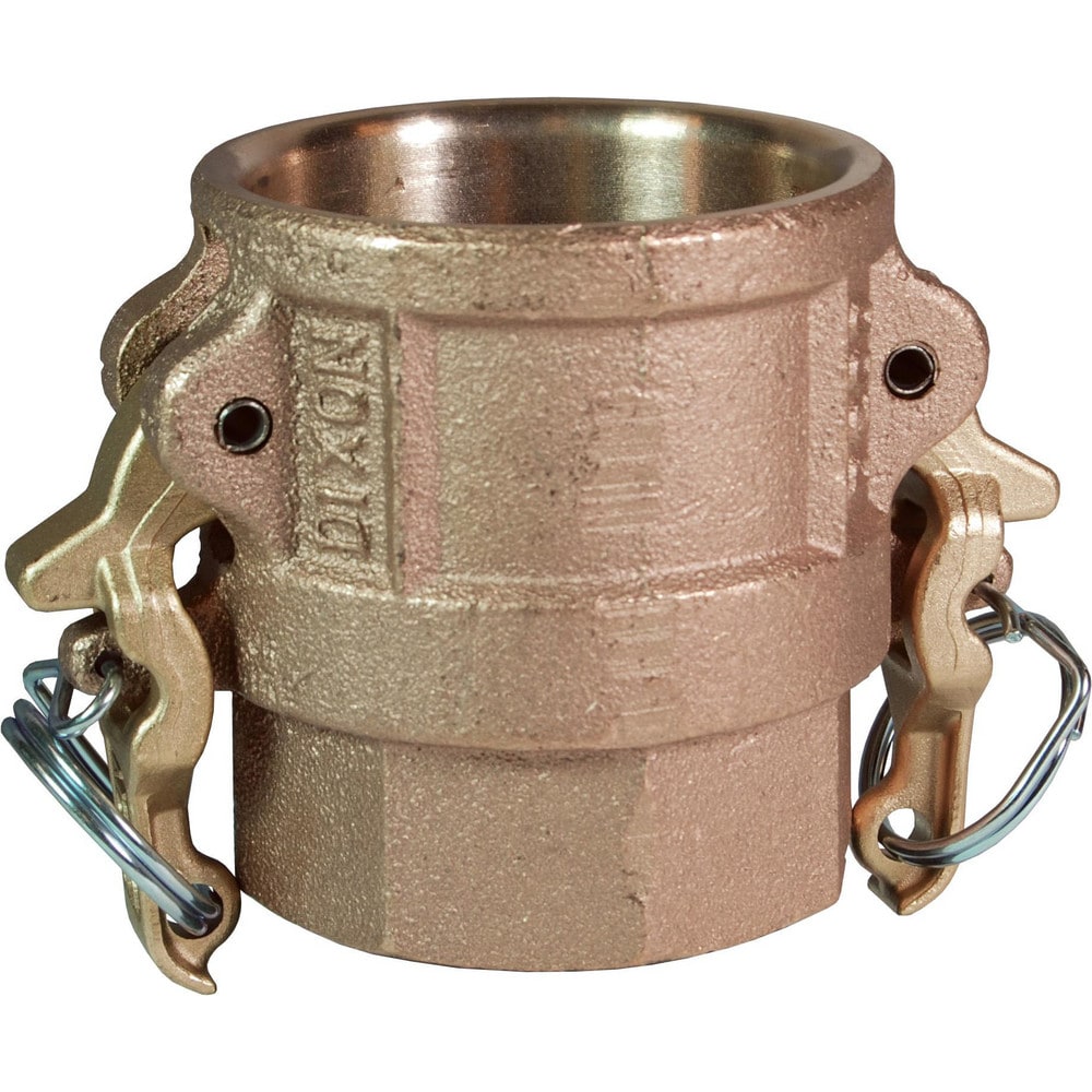 Suction & Discharge Hose Couplings; Type: Type D Coupler; Coupling Type: Cam & Groove; Coupling Descriptor: Boss-Lock Coupler x FNPT; Material: Brass; Coupler Size (Fractional Inch): 1; Thread Size: 1; Hose Size: 1