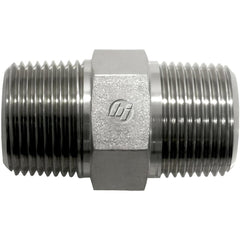 Steel Flared Tube Hex Adapter: 3/8-18 x 3/8-19 Thread