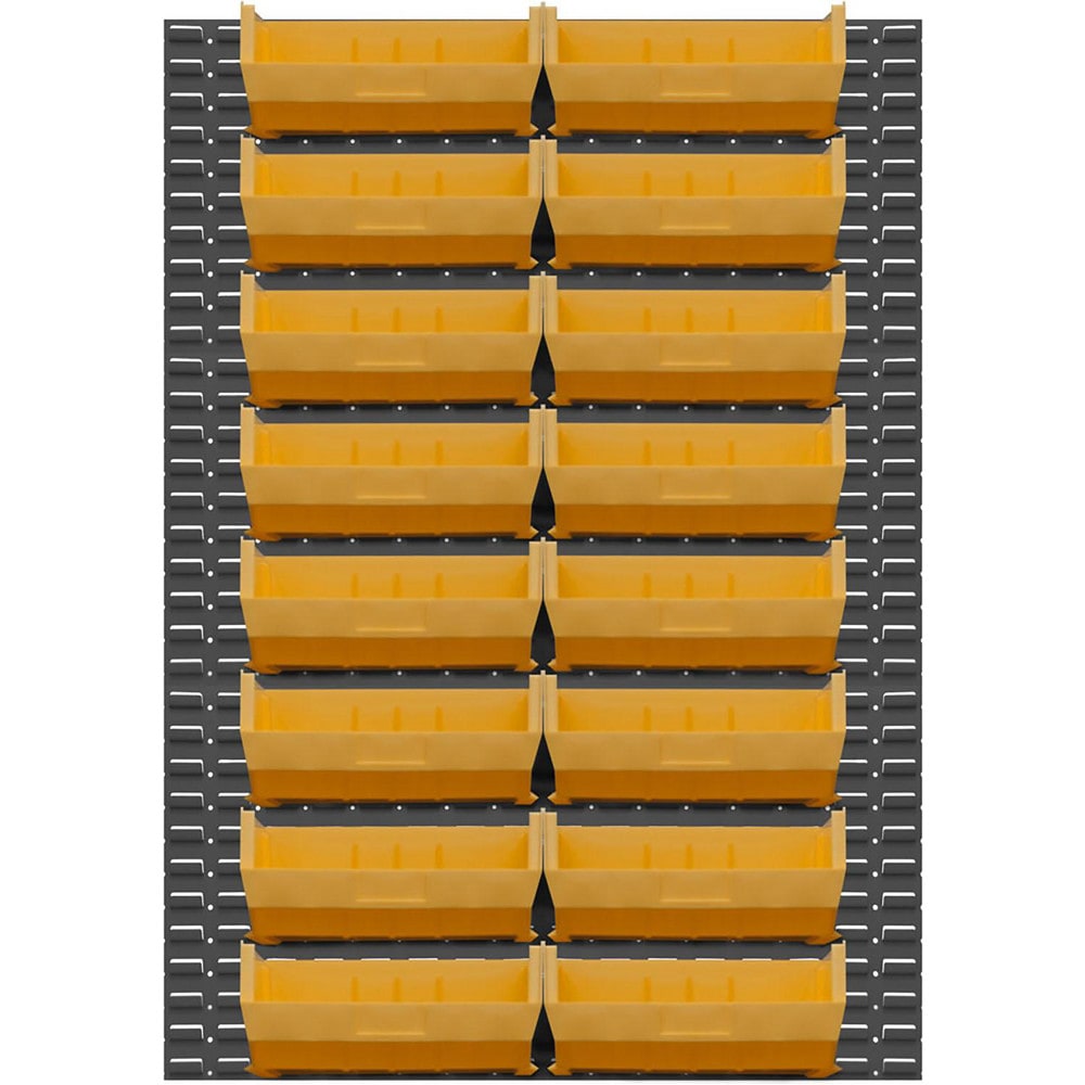 Pick Racks; Rack Type: Wall Mountable; Rack Style: Louvered Panel; Bin Type: Hook-On; Assembled: Yes; Load Capacity (Lb.): 1000.000; Depth (Inch): 1/4; Gauge: 16