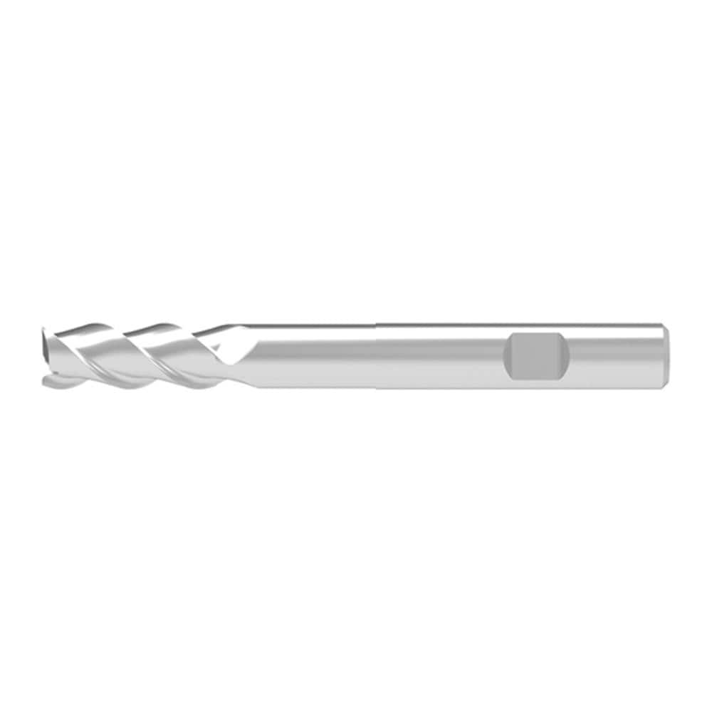 Square End Mill: 20.00 mm Dia, 52.00 mm LOC, 3 Flute, Solid Carbide