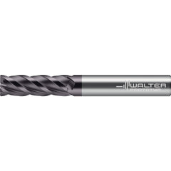 Corner Radius End Mill: 3/4" Dia, 3" LOC, 0.0600" Radius, 4 Flute, Solid Carbide