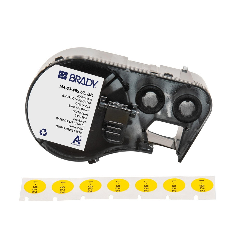 Labels, Ribbons & Tapes; Application: Label Printer Cartridge; Type: Label Printer Cartridge; Color Family: Yellow; Color: Black on Yellow