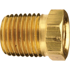 Brass & Chrome Pipe Fittings; Fitting Type: Reducer Bushing Male to Female; Fitting Size: 1 x 3/4; End Connections: MNPT x FNPT; Material Grade: CA360; Connection Type: Threaded; Pressure Rating (psi): 1000; Fitting Shape: Straight; Thread Standard: NPTF