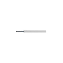 Ball End Mill: 1.90 mm Dia, 1.90 mm LOC, 2 Flute, Solid Carbide
