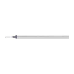 Ball End Mill: 2.00 mm Dia, 2.00 mm LOC, 2 Flute, Solid Carbide
