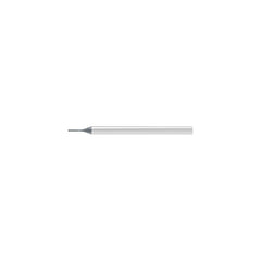 Ball End Mill: 1.80 mm Dia, 1.08 mm LOC, 2 Flute, Solid Carbide