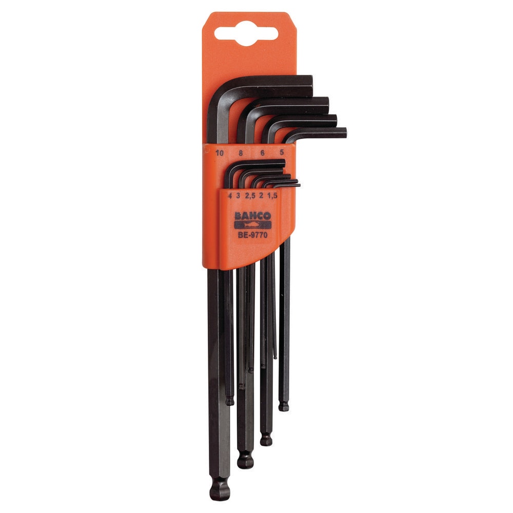 Hex Key Sets; 13PC .05-3/8" BALL END HEX KEY SET