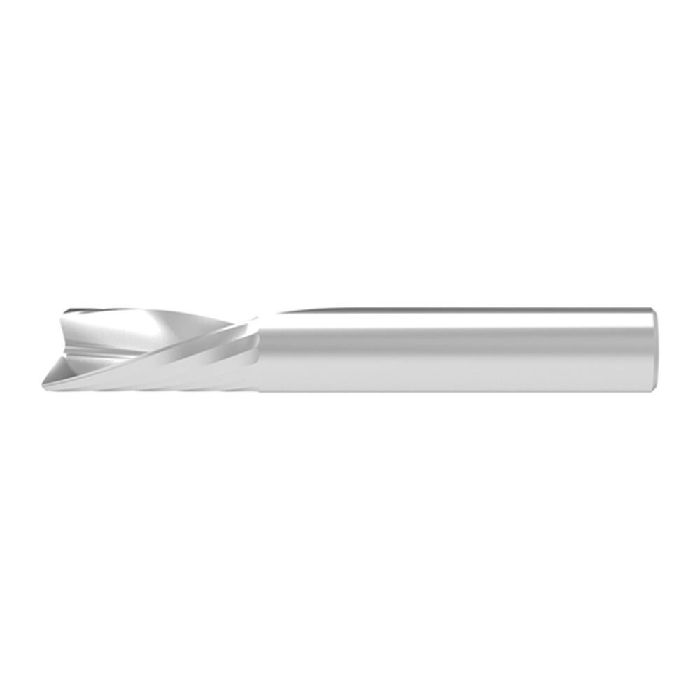 Corner Chamfer End Mill: 3.00 mm Dia, 12.00 mm LOC, 1 Flute, 0.05 mm Chamfer Width, Solid Carbide