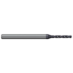 Micro Drill Bit: 0.2500" Dia, 140 deg, Solid Carbide