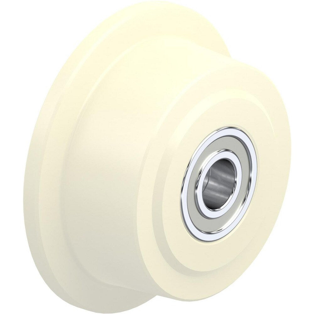Rigid & Swivel Caster Wheel: Synthetic, 2" Dia, 1-1/4" Wide