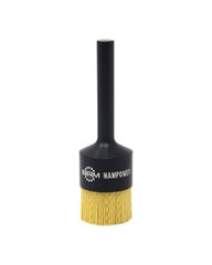1 1/2″ Diameter × 1/2″ Shank Diameter × 1″ Trim Length, 0.035″ Abrasive Impregnated Bristle, Ceramic, AEB (Abrasive End Brush)