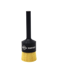 1 1/2″ Diameter × 1/2″ Shank Diameter × 1″ Trim Length, 0.022″ Abrasive Impregnated Bristle, Ceramic, AEB (Abrasive End Brush)