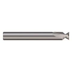 Keyseat Cutter, 3/16″ Dia. × 3/16″ Shank Dia. × 7/64″ CW × 2″ OAL, 2 Teeth, 60 Degrees, Carbide, Round Shank, Uncoated, Specialty Profiles
