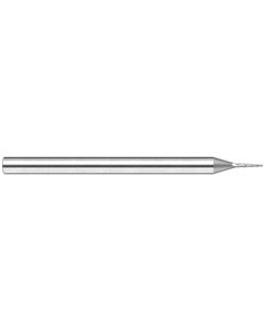 ‎0.045″ Dia. × 1/4″ LOC × 1/4″ Shank Size × 2-1/2″ OAL, 3 Flute, 20 Degrees Body Half Taper Angle, Carbide, Uncoated, Ball, Tapered End Mill