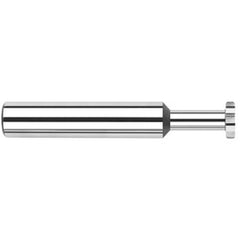‎Keyseat Cutter, 1/4″ Dia. × 1/4″ Shank Dia. × 3/64″ CW × 2-1/2″ OAL, 6 Teeth, Carbide, Round Shank, Uncoated, Specialty Profiles