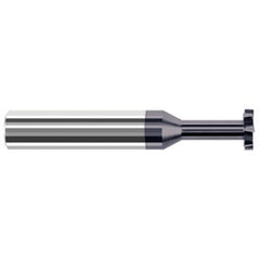 ‎Keyseat Cutter, 1/8″ Dia. × 1/8″ Shank Dia. × 3/32″ CW × 1-1/2″ OAL, 6 Teeth, Carbide, Round Shank, AlTiN, Specialty Profiles