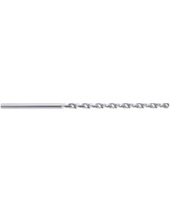 2.35 mm Dia. × 3 mm Shank Dia. × 70 mm OAL × 40 mm LCF, 140 Degrees, 15xD, 2 Flute, TiAlN - Solid Carbide Drills