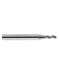 2.5 mm Dia. × 3 mm Shank Dia. × 38 mm OAL × 14 mm LCF, 140 Degrees, 3 Flute, TiAlN - Solid Carbide Drills
