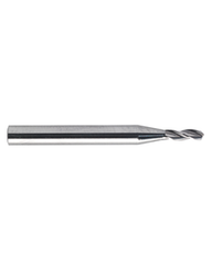 2.7 mm Dia. × 3 mm Shank Dia. × 38 mm OAL × 16 mm LCF, 140 Degrees, 3 Flute, TiAlN - Solid Carbide Drills