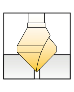 ‎#421 - 6 pc Countersink Set, 5/8″ to 3/4″, 90 Degrees, HSSCo