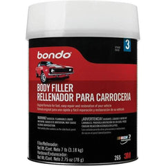 3M - Body Filler - 7 Lb Body Filler, 2-3/4 oz Cream Hardener - Exact Tool & Supply