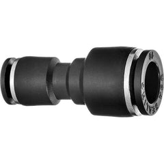 Value Collection - 12 x 8mm OD, Nylon Push-to-Connect Union - 150 Max psi, Black - Exact Tool & Supply