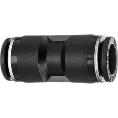 Value Collection - 12mm OD, Nylon Push-to-Connect Union - 150 Max psi, Black - Exact Tool & Supply
