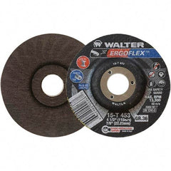 WALTER Surface Technologies - Depressed-Center Wheels Wheel Diameter (Inch): 4-1/2 Wheel Thickness (Inch): 3/64 - Exact Tool & Supply