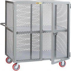 Little Giant - Lockers Type: Heavy Duty Mesh Security Cabinet Number of Tiers: 2 - Exact Tool & Supply