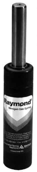 Associated Spring Raymond - 19mm Diam, 50mm Max Stroke, Red Nitrogen Gas Spring Cylinder - 90mm Body Length, 142mm OAL, 216 Lb Full Stroke Spring Force, 2,030 psi Initial Charge - Exact Tool & Supply