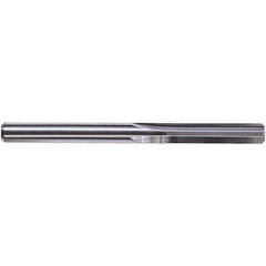 Chucking Reamer: 0.2065″ Dia, 3″ OAL, 1″ Flute Length, Straight Shank, Solid Carbide 4 Flute, RH