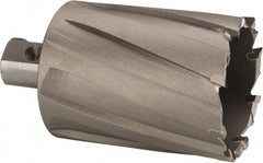 Nitto Kohki - 1-9/16" Diam x 2" Deep Carbide-Tipped Annular Cutter - Exact Tool & Supply