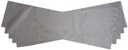 Made in USA - 5 Piece, 5" Wide x 20" Long Plastic Shim Stock Sheet - Silver, ±10% Tolerance - Exact Tool & Supply
