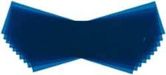 Made in USA - 10 Piece, 5" Wide x 20" Long Plastic Shim Stock Sheet - Blue, ±10% Tolerance - Exact Tool & Supply