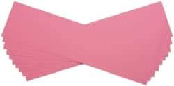 Made in USA - 10 Piece, 5" Wide x 20" Long Plastic Shim Stock Sheet - Pink, ±10% Tolerance - Exact Tool & Supply