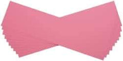 Made in USA - 10 Piece, 5" Wide x 20" Long Plastic Shim Stock Sheet - Pink, ±10% Tolerance - Exact Tool & Supply
