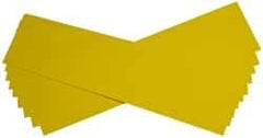 Made in USA - 10 Piece, 5" Wide x 20" Long Plastic Shim Stock Sheet - Yellow, ±10% Tolerance - Exact Tool & Supply