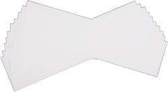 Made in USA - 10 Piece, 5" Wide x 20" Long Plastic Shim Stock Sheet - White, ±10% Tolerance - Exact Tool & Supply