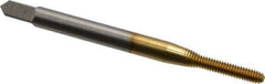 Balax - #2-56 UNC H4 Thread Limit Bottoming Thread Forming Tap - High Speed Steel, TiN Finish, 1-3/4" OAL, 7/16" Thread Length, Right Hand Thread, Series BXB - Exact Tool & Supply