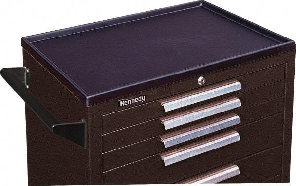 Kennedy - Tool Box Plastic Cabinet Work Surface - 34" Wide x 20" Deep x 1-3/4" High, Black, For Kennedy Models 34003, 34004, 34005, 3407X, 348, 348X - Exact Tool & Supply