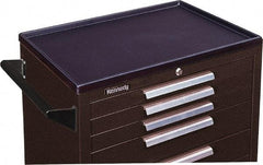 Kennedy - Tool Box Plastic Cabinet Work Surface - 34" Wide x 20" Deep x 1-3/4" High, Black, For Kennedy Models 34003, 34004, 34005, 3407X, 348, 348X - Exact Tool & Supply
