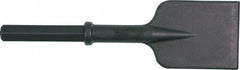 Ingersoll-Rand - 5" Head Width, 18" OAL, 1-1/8" Shank Diam, Asphalt Cutter Chisel - Hex Drive, Hex Shank, Steel - Exact Tool & Supply