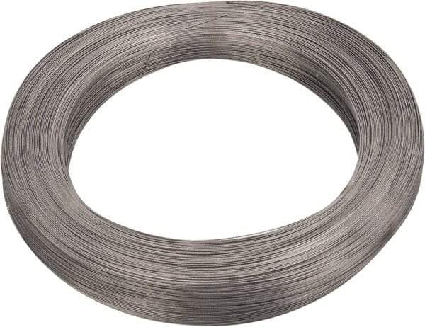 Value Collection - 5 Gage, 0.014 Inch Diameter x 1,913 Ft. Long, High Carbon Steel, Tempered Music Wire Coil - ASTM A228, 1 Lb. Shipping Weight - Exact Tool & Supply