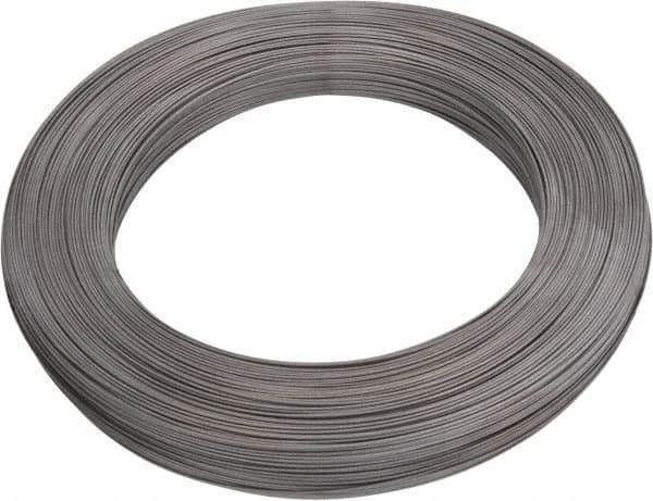 Value Collection - 10 Gage, 0.024 Inch Diameter x 651 Ft. Long, High Carbon Steel, Tempered Music Wire Coil - ASTM A228, 1 Lb. Shipping Weight - Exact Tool & Supply