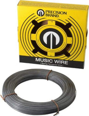 Value Collection - 15 Gage, 0.035 Inch Diameter x 306 Ft. Long, High Carbon Steel, Tempered Music Wire Coil - ASTM A228, 1 Lb. Shipping Weight - Exact Tool & Supply