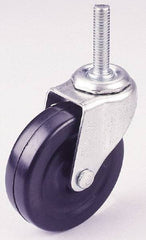 Albion - 5" Diam x 15/16" Wide x 5-5/8" OAH Stem Mount Swivel Caster - TPR, 125 Lb Capacity, Plain Bearing, 1/2-13 x 1-1/2" Threaded Stem - Exact Tool & Supply