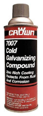 Crown - 13 oz Zinc Cold Galvanizing Compound - Comes in Aerosol, Food Grade - Exact Tool & Supply