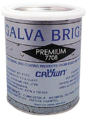 Crown - 32 oz Zinc Cold Galvanizing Compound - Comes in Bottle - Exact Tool & Supply