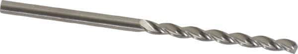 M.A. Ford - 3/32" 150° Solid Carbide Jobber Drill - Bright Finish, Right Hand Cut, Parabolic Flute, Straight Shank, 2" OAL, Standard Point - Exact Tool & Supply